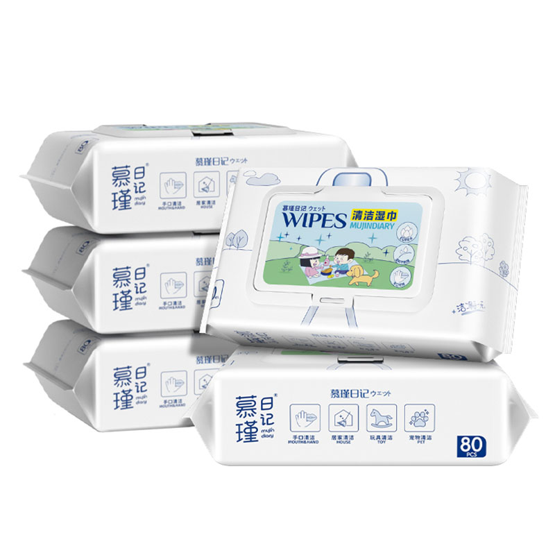 Travel - Sensitive Hand and Face Wipes Unscented Baby Wet Wipes