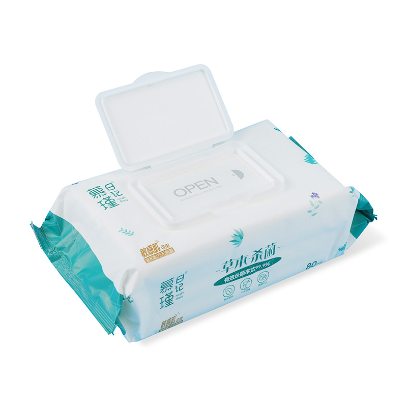 80 Count Sensitive Skin Wet Hand Wipes Infused with Aloe & Honeysuckle
