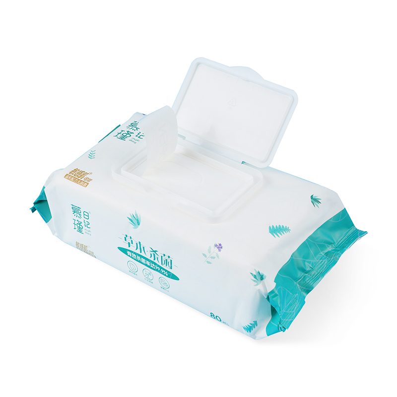 80 Count Sensitive Skin Wet Hand Wipes Infused with Aloe & Honeysuckle