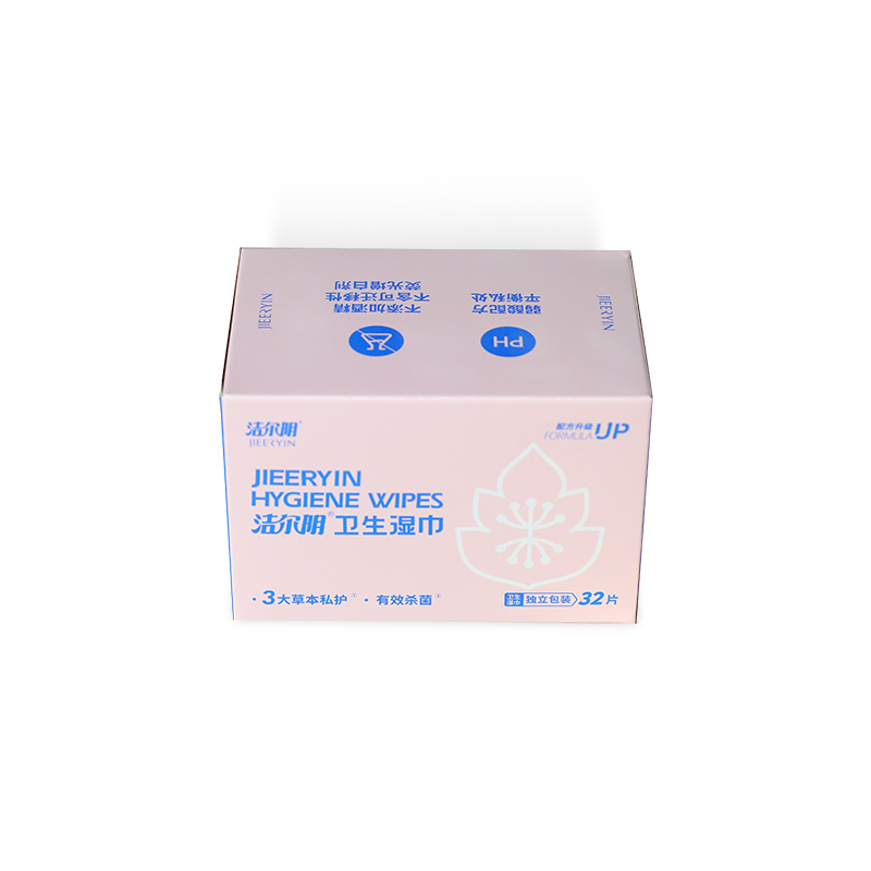 Portable Individually Wrapped Herbal Feminine Hygiene Wet Wipes
