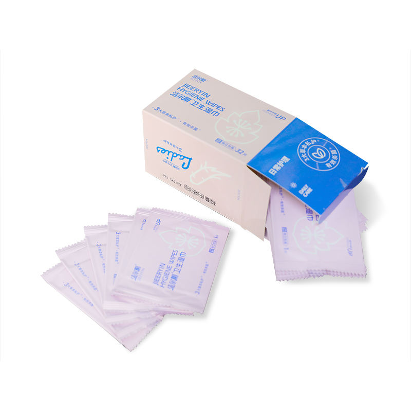 Portable Individually Wrapped Herbal Feminine Hygiene Wet Wipes