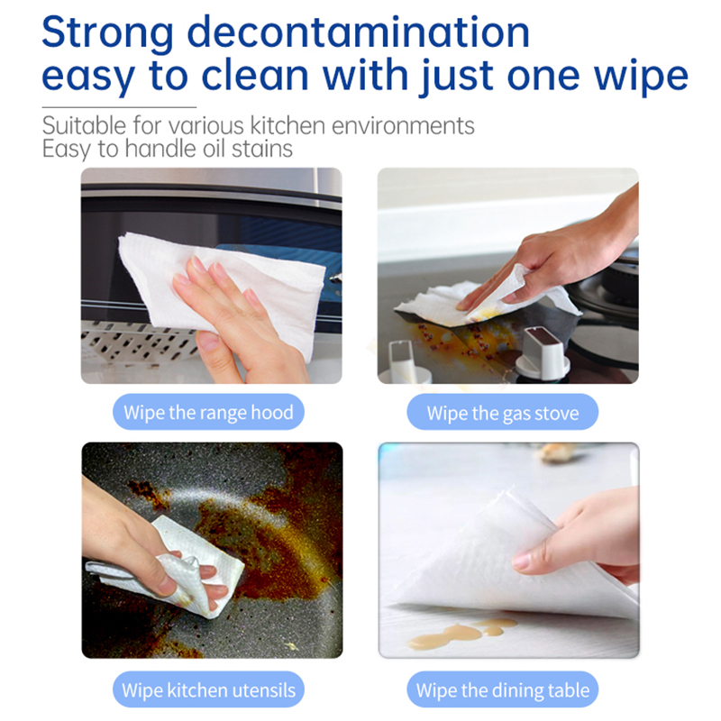 Fresh Lemon Scent APG Degreasing Factor kitchen cleaning wipes