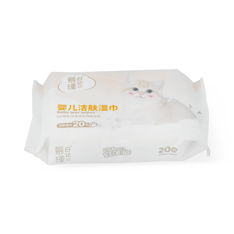 20 Wipes On-The-Go Mini Hypoallergenic Cleaning Baby Wipes