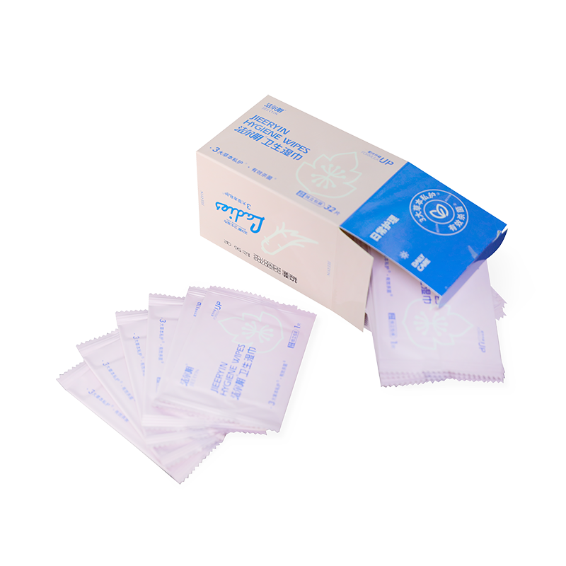 Portable Individually Wrapped Herbal Feminine Hygiene Wet Wipes