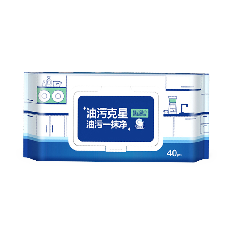 Fresh Lemon Scent APG Degreasing Factor kitchen cleaning wipes